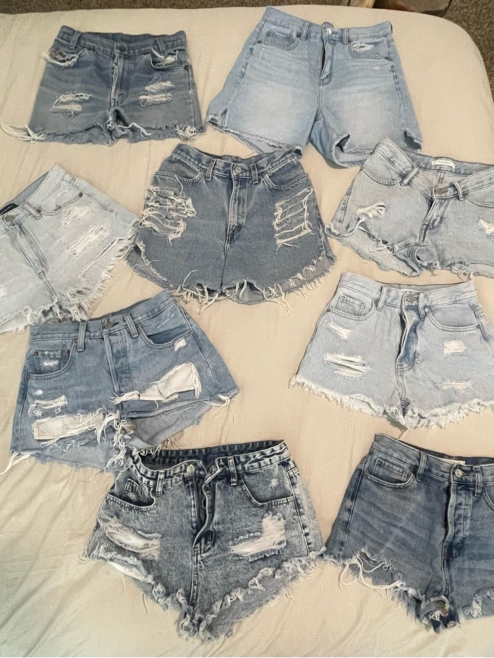 Denim Shorts - Light Blue